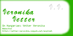 veronika vetter business card